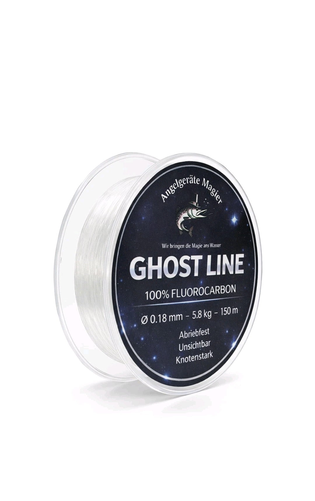 Ghost Line 100% Fluorocarbon Angelschnur 150m FC Vorfach Forelle Barsch Zander