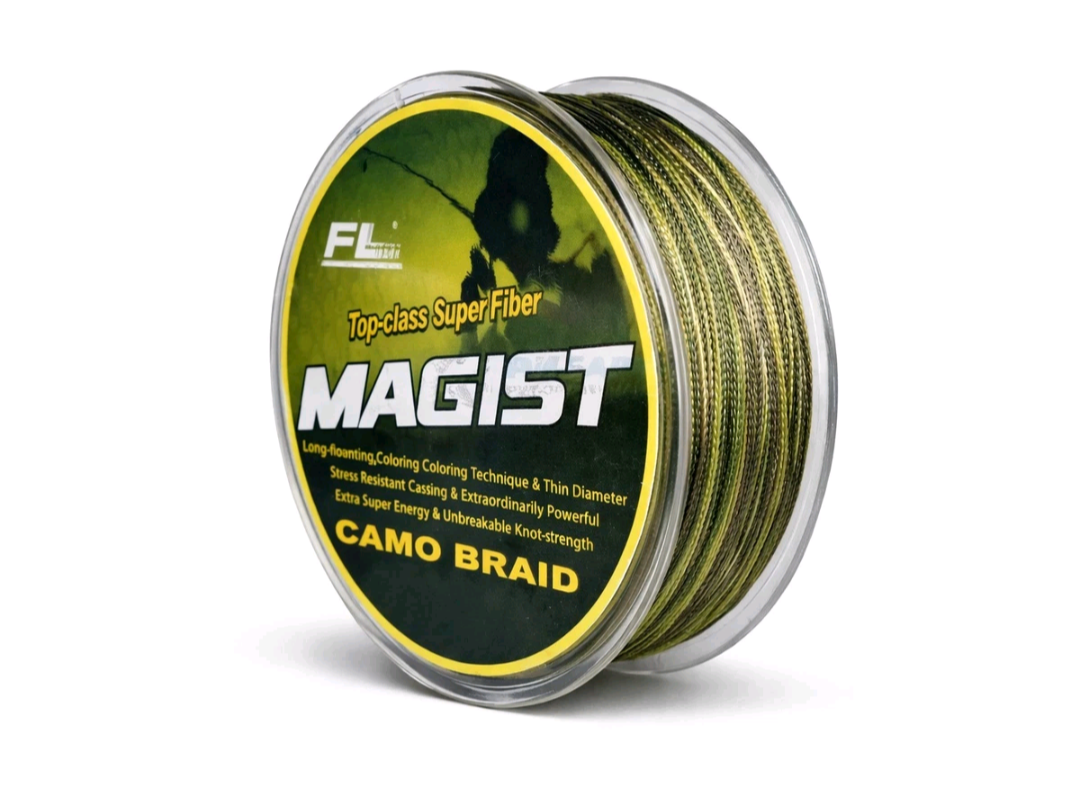 Geflochtene Angelschnur 150 m  CAMO 0,25–0,30mm Hecht Zander Karpfen MAGIST