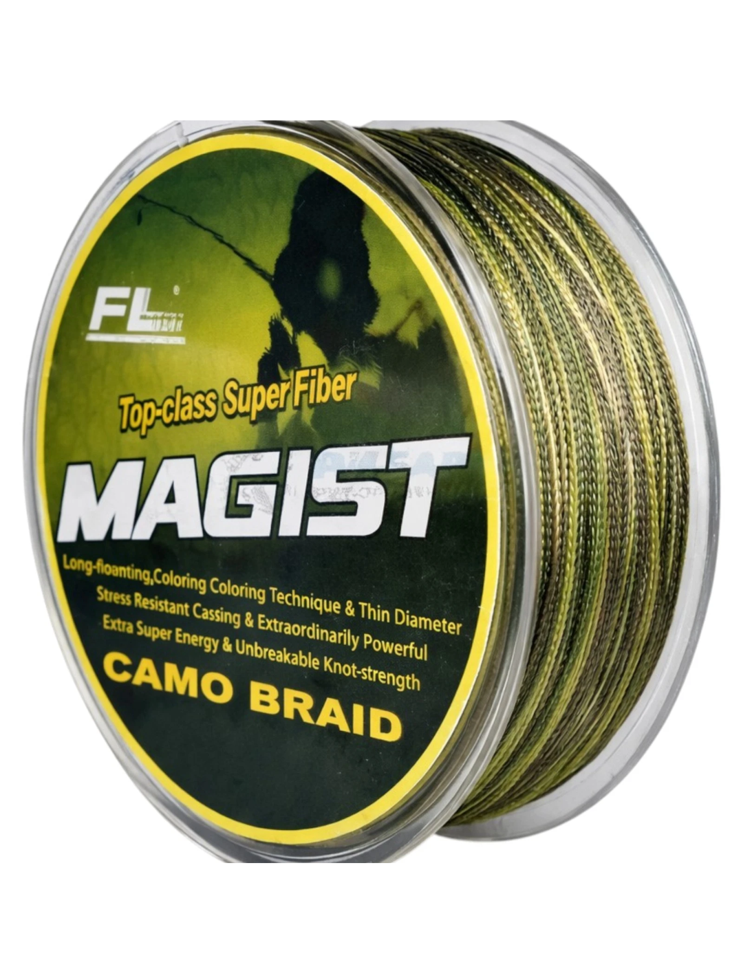 Geflochtene Angelschnur 150 m  CAMO 0,25–0,30mm Hecht Zander Karpfen MAGIST