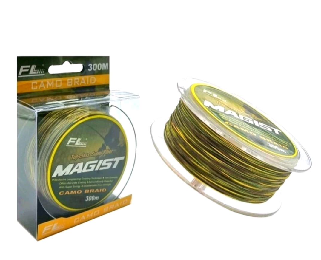 Geflochtene Angelschnur 150 m  CAMO 0,25–0,30mm Hecht Zander Karpfen MAGIST