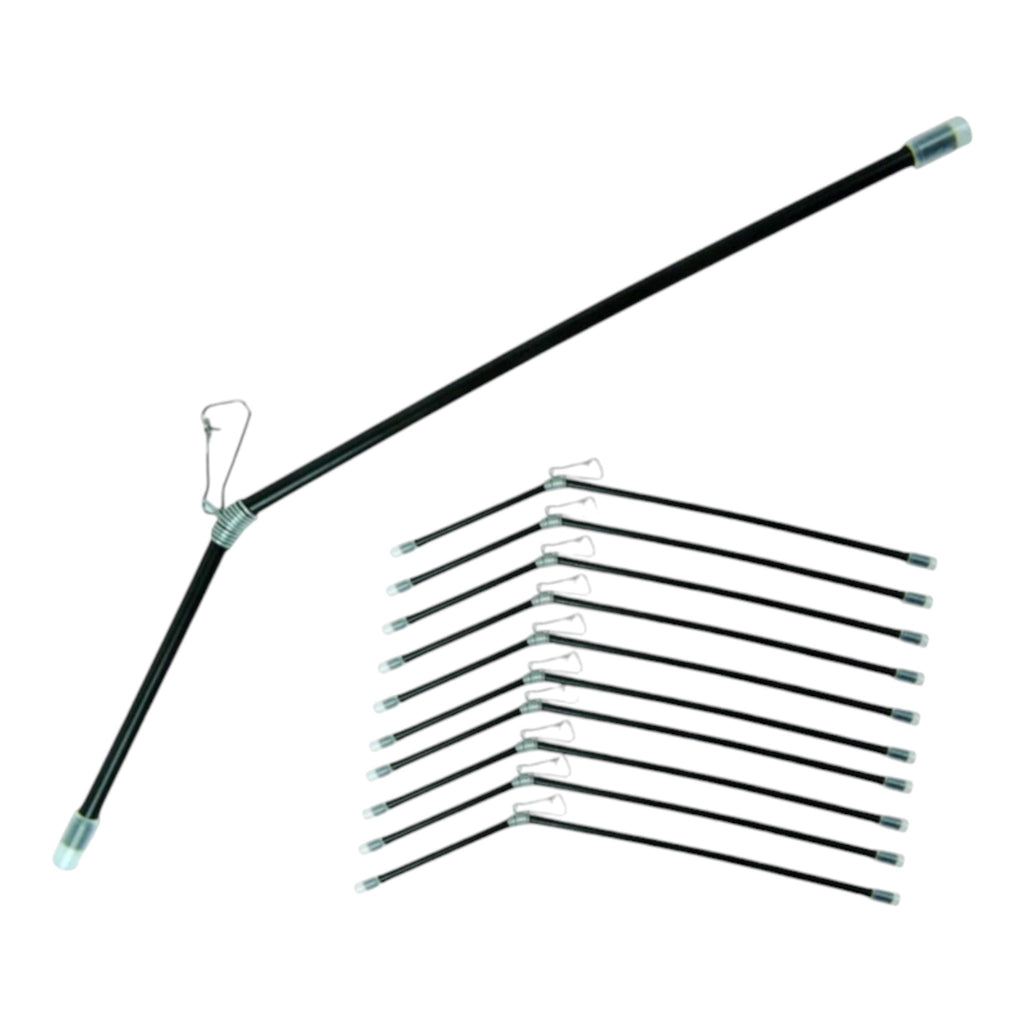 10x Anti Tangle Boom Feeder Arm mit Karabiner 15–25cm Karpfen Feeder Zubehör