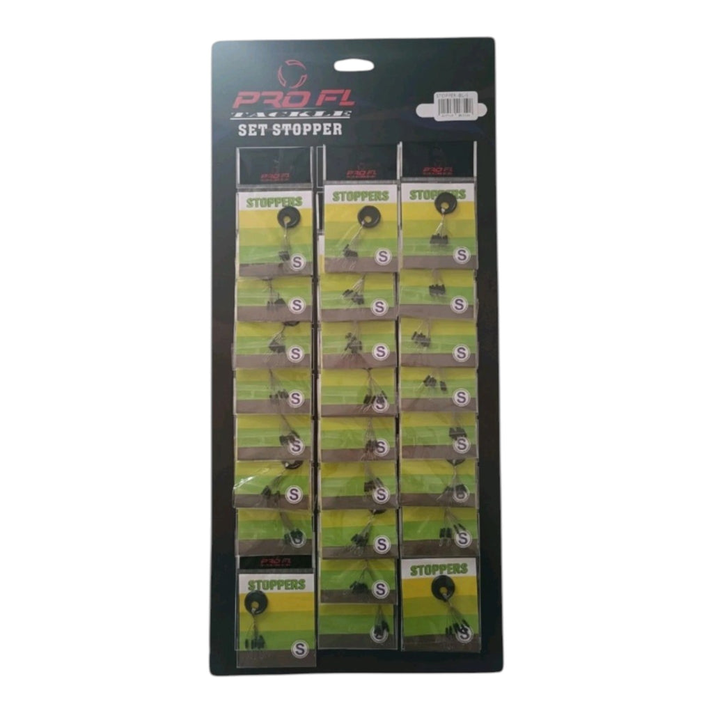 150x Schnurstopper Gr. S Schwarz Posenstopper Set Angeln 25x Pack