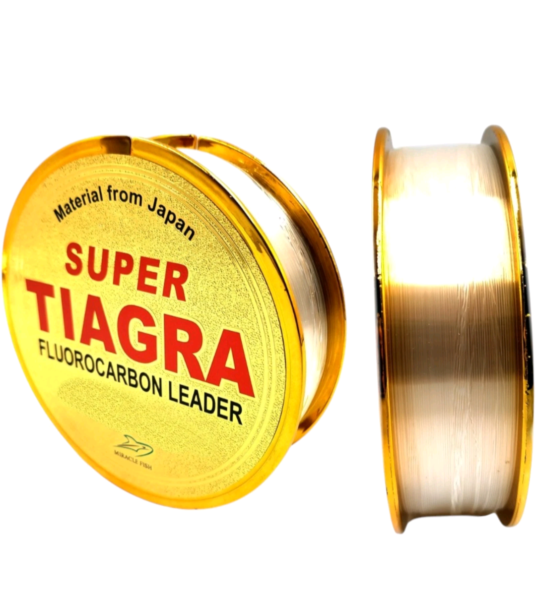 TIAGRA Fluorocarbon Vorfachschnur 150m 0,14-0,40mm Hecht Zander Barsch