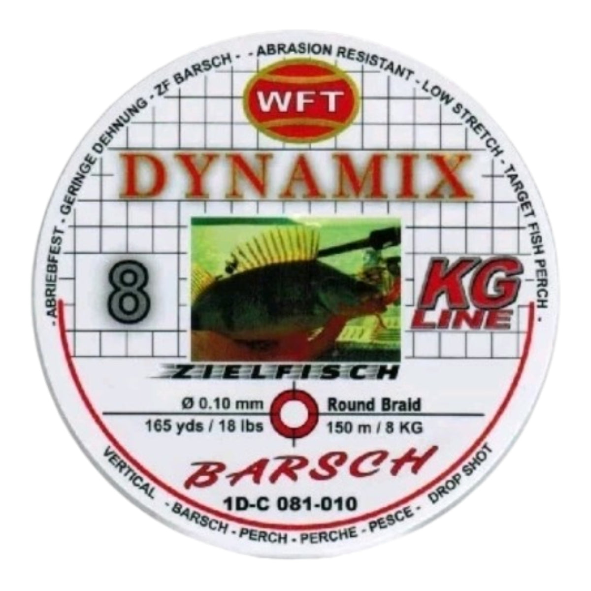 WFT Dynamix Round Zielfisch Barsch 0,08 mm- 5 kg- 150 m