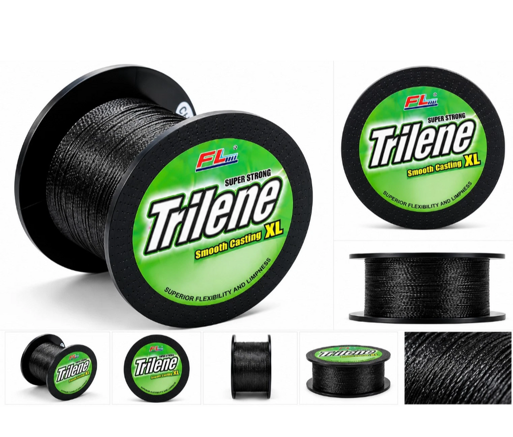 FL Trilene XL Monofile Angelschnur 600m Schwarz Schnur Forelle Karpfen