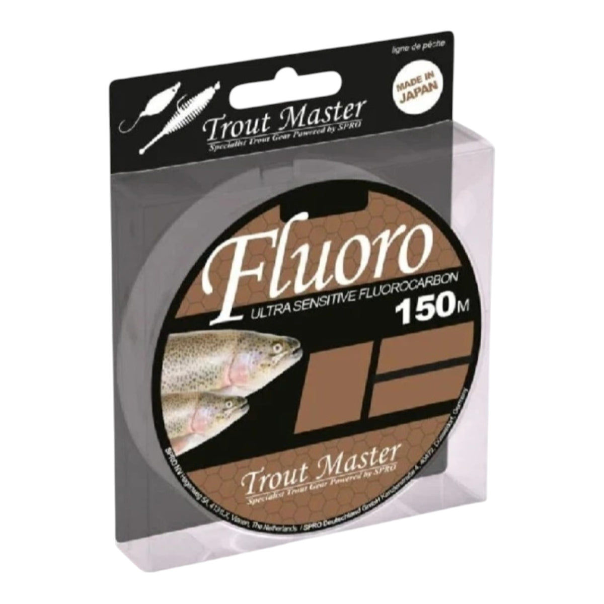 SPRO Trout Master Fluorocarbon 150m 0,16mm Forelle UL Trout Area