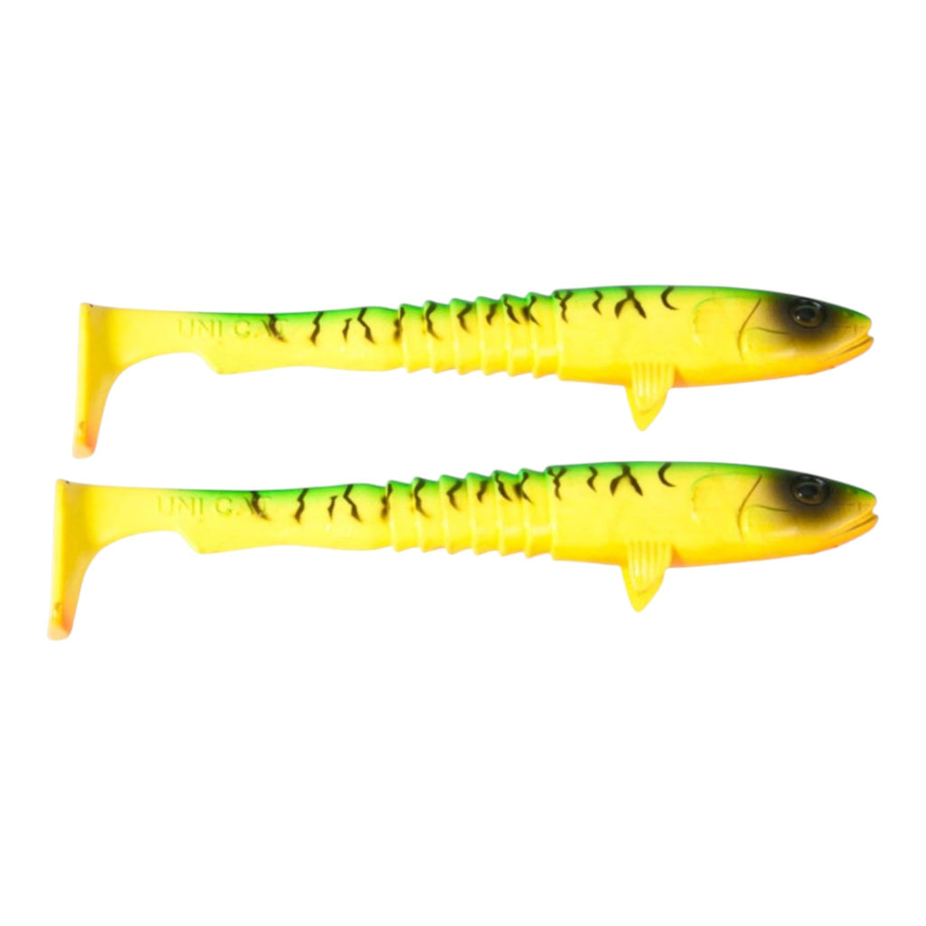 Welsköder 20cm Gummifisch 2x Uni Cat Goon Fish Shad für Waller Hecht