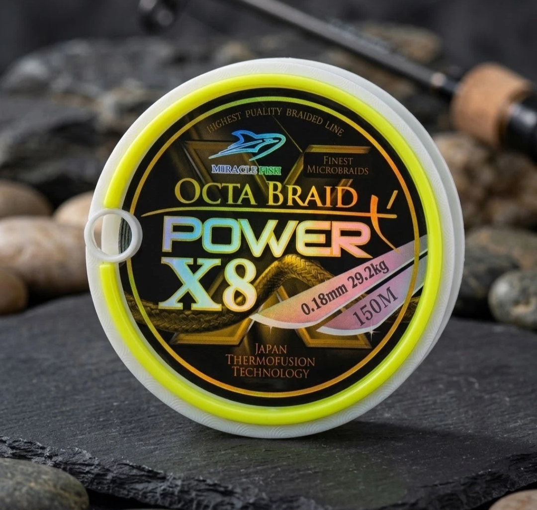 Miracle Octa Braid X8 Angelschnur 8fach geflochtene Schnur Angeln 0,06mm-0,40mm