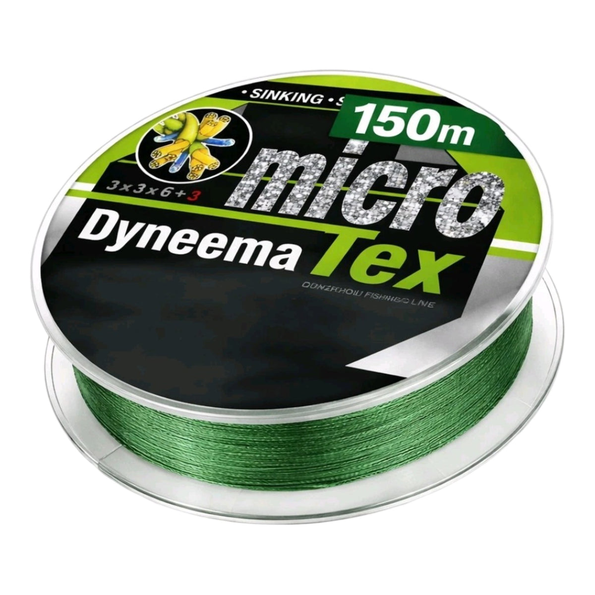 Angelschnur geflochten 150m Dyneema Micro Tex Sinking extrem stark