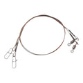 BALZER 1x7 Niroflex Karabiner/Wirbel 25cm  6 Kg  / 9 Kg Vorfach