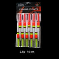 Knicklicht-Posen  Set .Angelzubehör  2,5 g - 16 cm