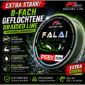 8-Fach Geflochtene Angelschnur 150m FL FALAI PE Braid verschiedene Durchmesser